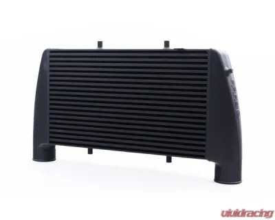 Full Race Intercooler / CAC Upgrade Kit Coated Black - Compatible w/ OEM Electronic Blow Off Valve and TurboSmart Vee Port EM BOV - A0166A