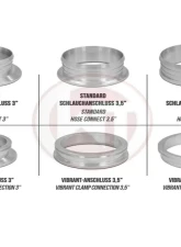 Wagner Tuning Intercooler Kit EVO2 w/ 4" Vibrant Clamp Connection Raw Unwelded Toyota Supra MK4 1993-2002                                     - 200001155.V.4.4 - Image 4