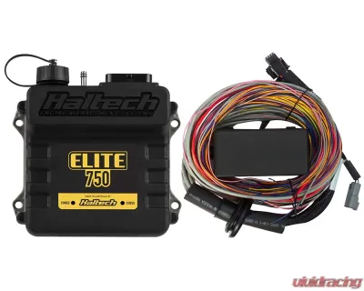 Haltech Elite 750 ECU w/ 8 inch Premium Universal Wire-In Harness Kit - HT-150604