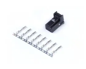 Haltech 8 Pin Black Tyco Plug and Pins Only