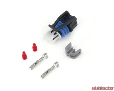 Haltech Delphi 2 Pin GM style Air Temp Connector Grey Plug and Pins Only - HT-030410
