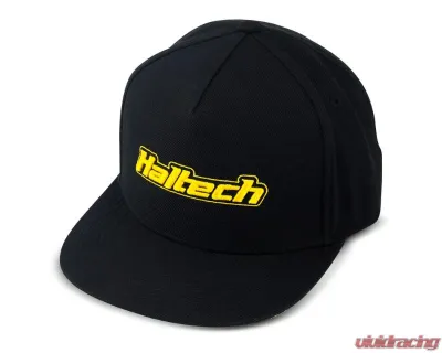 Haltech Snapback Cap Black with Yellow Logo - HT-301001