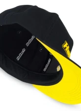 Haltech Snapback Cap Black with Yellow Logo                                     - HT-301001 - Image 2