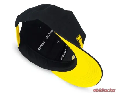 Haltech Snapback Cap Black with Yellow Logo - HT-301001