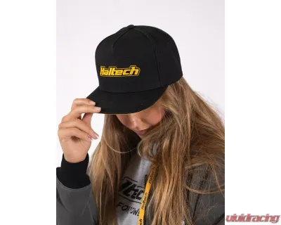 Haltech Snapback Cap Black with Yellow Logo - HT-301001