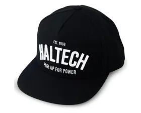Haltech Snap Back Black with White Text