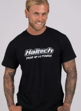 Haltech "Classic" T-Shirt Black L                                     - HT-301640BL - Image 8