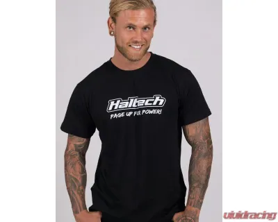 Haltech "Classic" T-Shirt Black L - HT-301640BL