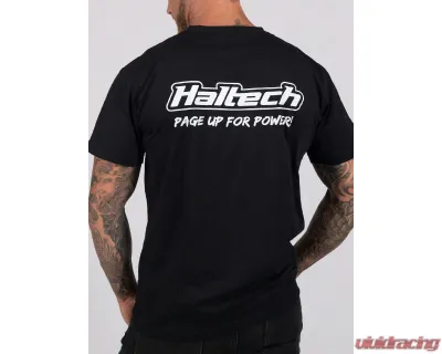 Haltech "Classic" T-Shirt Black L - HT-301640BL
