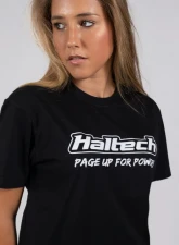 Haltech "Classic" T-Shirt Black L                                     - HT-301640BL - Image 6
