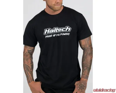 Haltech "Classic" T-Shirt Black L - HT-301640BL