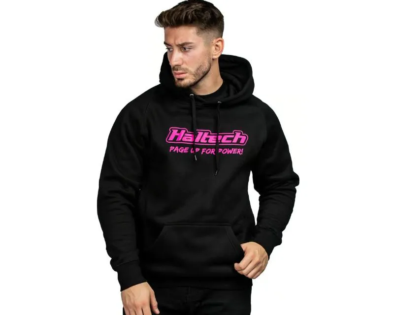 Haltech "Classic" Hoodie Black Pink 2XL - HT-301910P-2XL