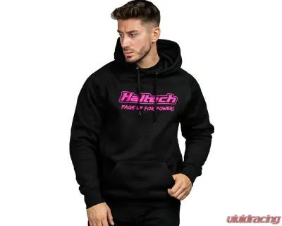 Haltech "Classic" Hoodie Black Pink 4XL - HT-301910P-4XL