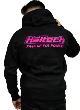 Haltech "Classic" Hoodie Black Pink 4XL                                     - HT-301910P-4XL - Image 2