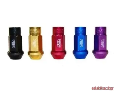 Blox Racing Single Flat Black 12 x 1.5mm Street Series Forged Lug Nuts - BXAC-00102-SSFB