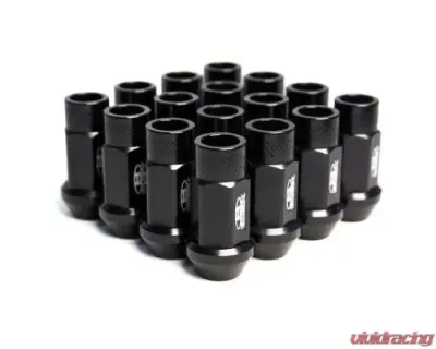 Blox Racing Black 12 x 1.5mm Street Series Forged Lug Nuts 16pcs - BXAC-00103-SSBK