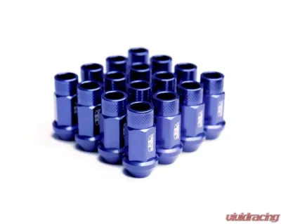 Blox Racing Blue 12 x 1.5mm Street Series Forged Lug Nuts 16pcs - BXAC-00103-SSBL
