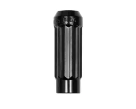Blox Racing Single Piece Black Steel 12x1.5mm 12-Sided P17 Tuner Lug Nut