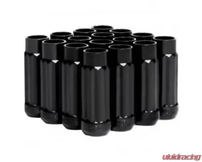 Blox Racing 16pc Black Steel 12x1.5mm 12-Sided P17 Tuner Lug Nut - BXAC-00141-BK