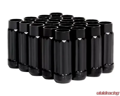 Blox Racing 20pc Black Steel 12x1.5mm 12-Sided P17 Tuner Lug Nut - BXAC-00142-BK