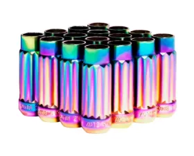 Blox Racing 16pc NEO-Chrome Steel 12x1.25mm 12-Sided P17 Tuner Lug Nut