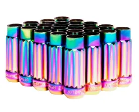 Blox Racing 20pc NEO-Chrome Steel 12x1.25mm 12-Sided P17 Tuner Lug Nut