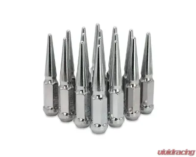 Blox Racing 16pc Chrome 12 x 1.5mm Spike Forged Lug Nuts - BXAC-00152-16