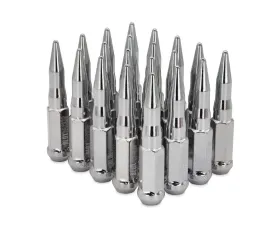 Blox Racing 20pc Chrome 12 x 1.25mm Bullet Spike Forged Lug Nuts