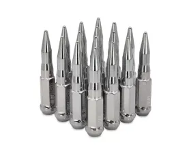 Blox Racing 16pc Chrome 12 x 1.5mm Bullet Spike Forged Lug Nuts