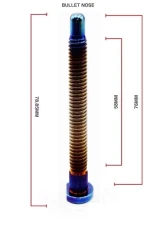 Blox Racing Single Burnt Xtreme Titanium Wheel Studs Honda                                     - BXAC-00175-B - Image 2