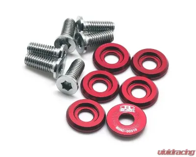 Blox Racing Red Large Diameter Fender Washers - BXAC-00310-L-RD
