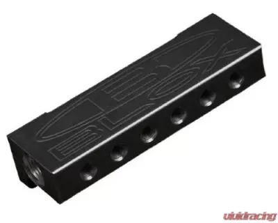Blox Racing Black Billet 6-Port Vacuum Manifold Kit - BXAC-00403-BK
