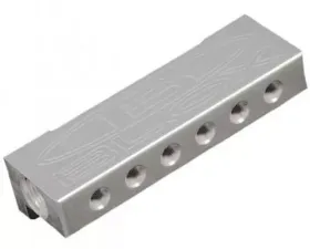 Blox Racing Silver Billet 6-Port Vacuum Manifold Kit