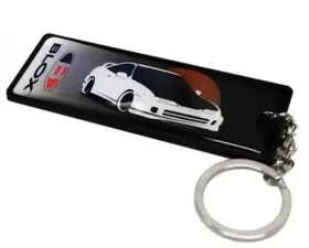 Blox Racing Metal Plate Keychain Honda Integra DC