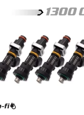Blox Racing 4 Set Eco-Fi Street Injectors 1300cc/min w/ 1/2" Adapter Honda B/D/H Series                                     - BXEF-06514.11-1300-4 - Image 2