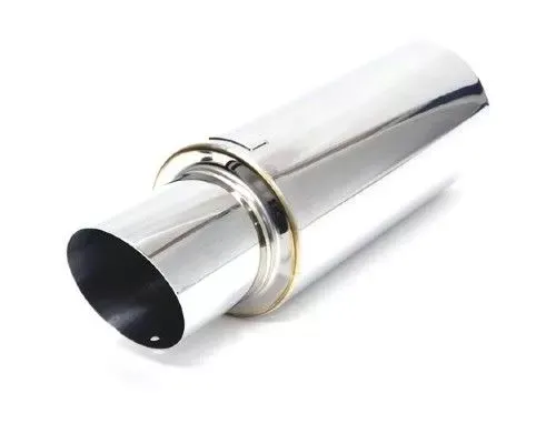 Blox Racing 76.2mm Angled Tip N1 Muffler Universal - BXEX-00101