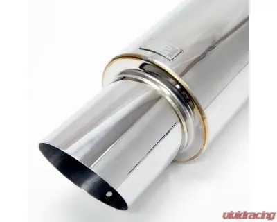 Blox Racing 63.5mm N1 304 Stainless Steal Universal Exhaust Muffler w/ Angled Tip - BXEX-00102