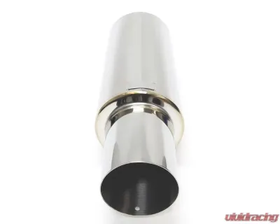 Blox Racing 60.5mm Street Muffler w/ Straight Tip - BXEX-00106