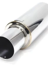 Blox Racing 63.5mm N1 304 Universal Exhaust Muffler w/ Straight Tip                                     - BXEX-00109 - Image 3