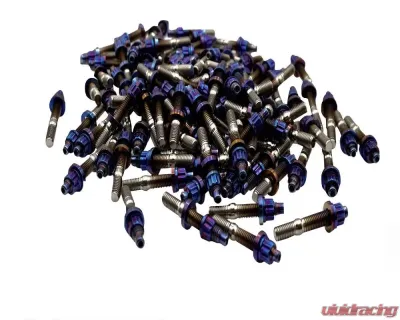 Blox Racing 55mm Raw Xtreme Titanium Manifold Studs - BXFL-00308-SP-TI