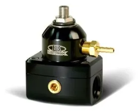 Blox Racing 2-Port Design Black/Black Adjustable Fuel Pressure Regulator