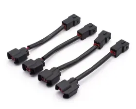 Blox Racing 4pc Harness Fuel Injector Harness Bosch to OBD1