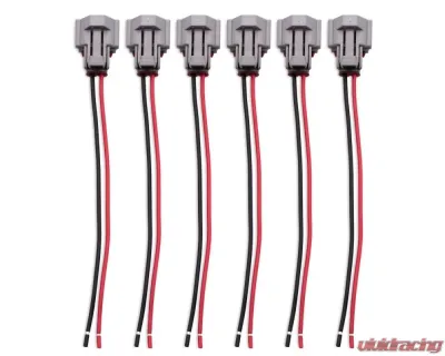 Blox Racing 6pc Denso Type Fuel Injector Adapter Pigtails - BXFU-00604-DE-6