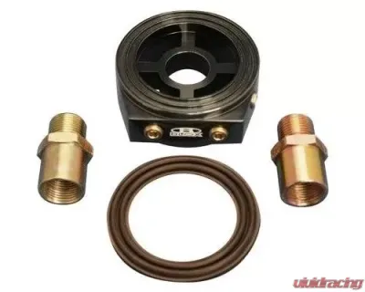 Blox Racing Black Oil Filter Block Adapter - BXGA-00105-BK