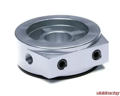 Blox Racing Silver Oil Filter Block Adapter - BXGA-00105-SI