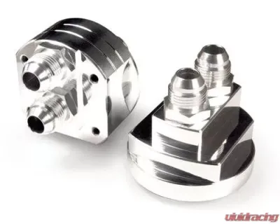 Blox Racing Polished Remote Oil Filter Relocation Kit Universal - BXGA-00115-PO