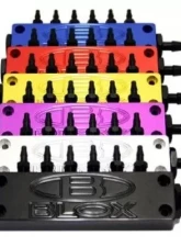 Blox Racing Silver 6-Port / Billet Aluminum Surface-mount Vacuum Block                                     - BXIM-10010-SI - Image 2