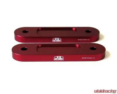 Blox Racing Red Front 12mm Thin Spacer Bump Steer Kit Honda S2000 Racing 2000-2009 - BXSS-20354-12-RD