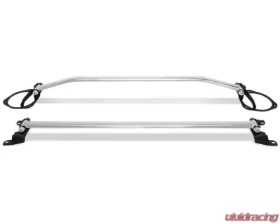 Blox Racing Front & Rear Strut Tower Bars Set w/o Holes Subaru WRX 2015-2021 - BXSS-50022-FR-RR