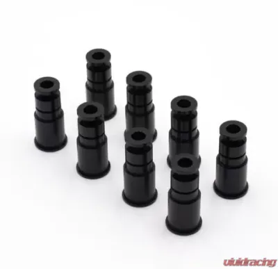 BLOX Racing 14mm Adapter Top (1in) w/Viton O-Ring & Retaining Clip (Set of 8) - BXEF-AT-14L-8